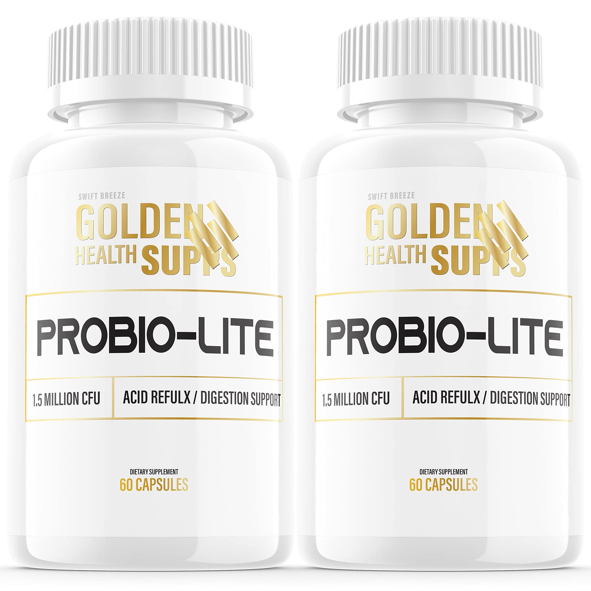 (2 Pack) Probio Lite Probiolite for Acid Reflux Golden After 50 Health ...