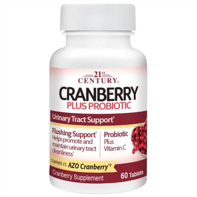 21st Century Cranberry Plus Probiotic 60 Tabs