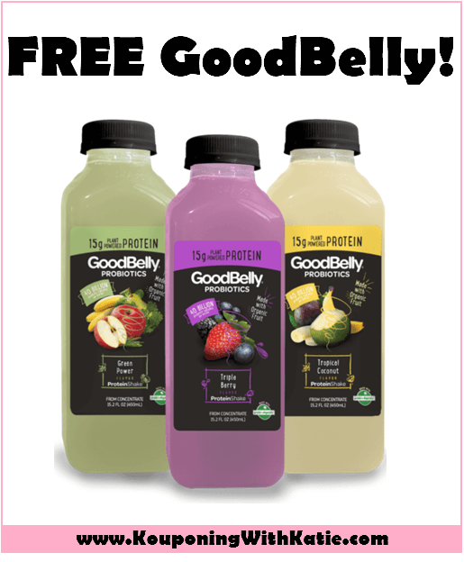 5 FREE GoodBelly Probiotic Drinks!!!