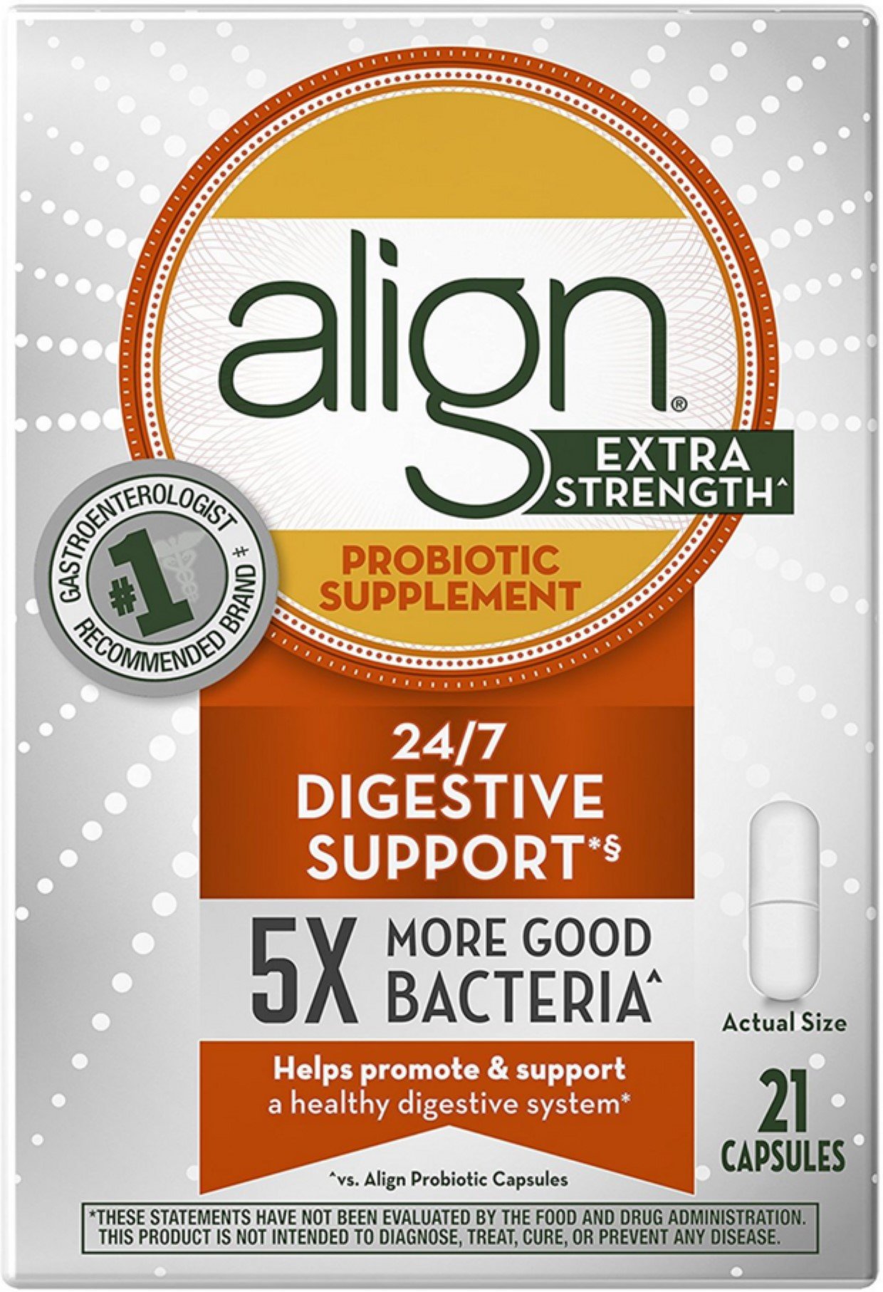 Align Extra Strength Daily Probiotic Supplement ...