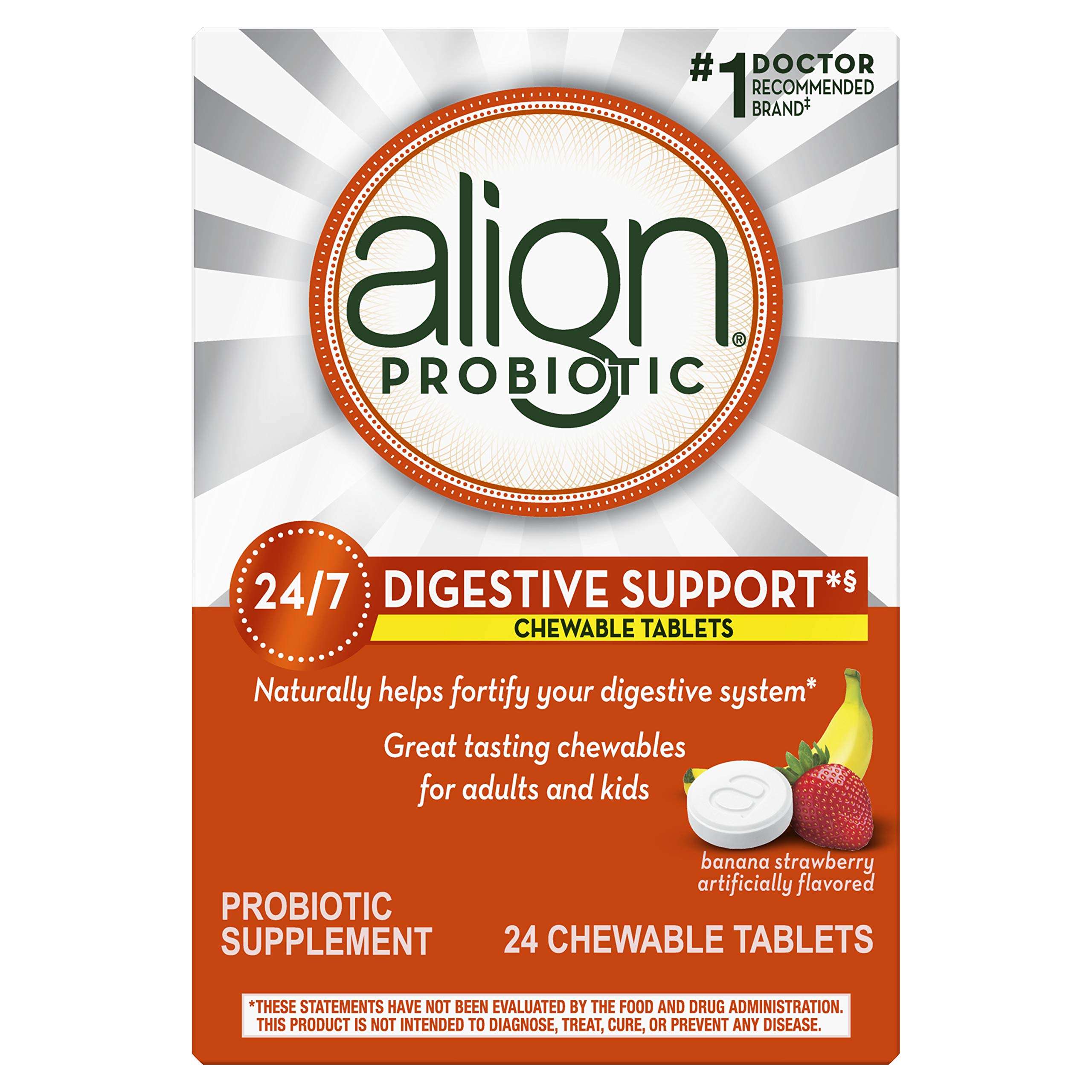Align Probiotics Chewables Daily Probiotic Supplement for Digestive ...