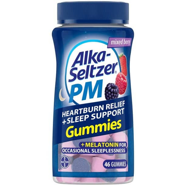 Alka Seltzer PM Heartburn Relief and Sleep Support* Gummies, Mixed ...
