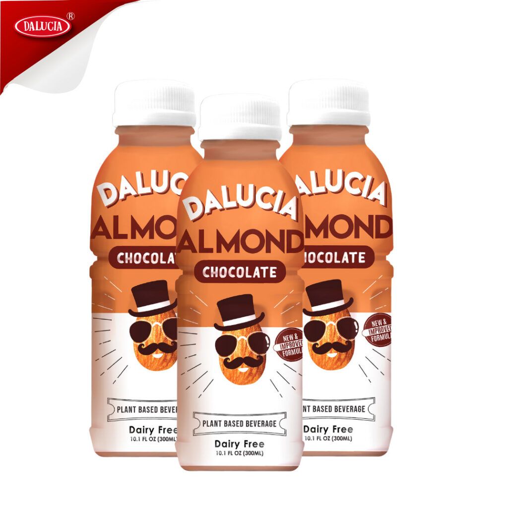 Almond Milk Strawberry 300ml (Pack of 4) â Dalucia Almond Milk