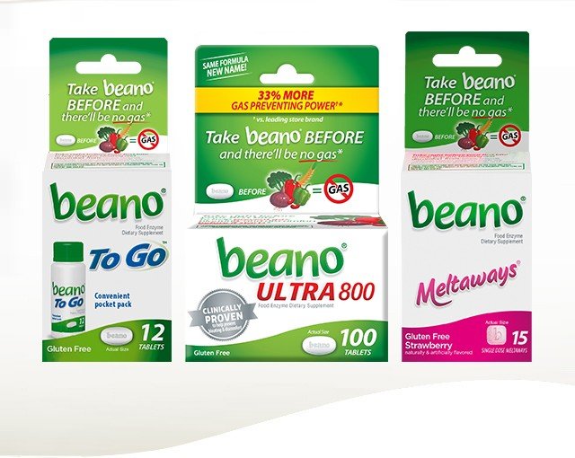 Beano® Alpha Galactosidase Anti Gas Pills Prevent Gas ...