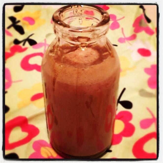 {CHOCOLATE MILK} Raw cow milk Cacao or unsweetened cocoa Raw local ...