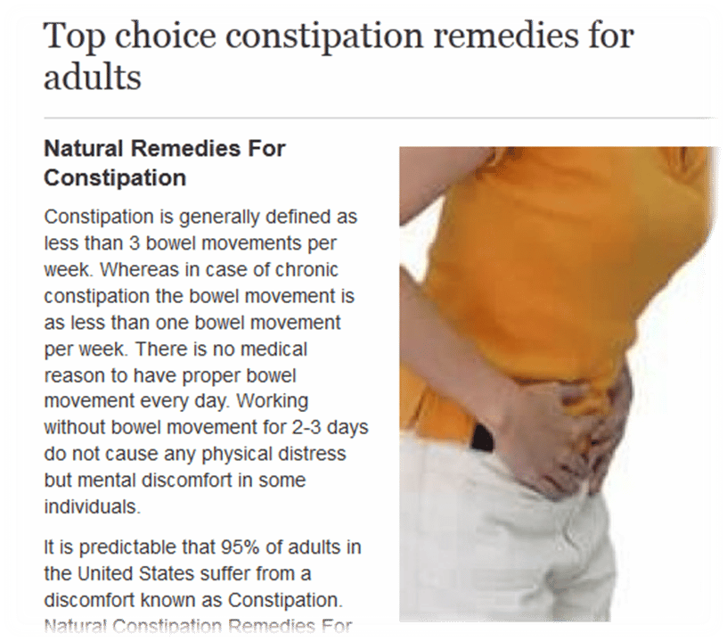 constipation remedies for adults