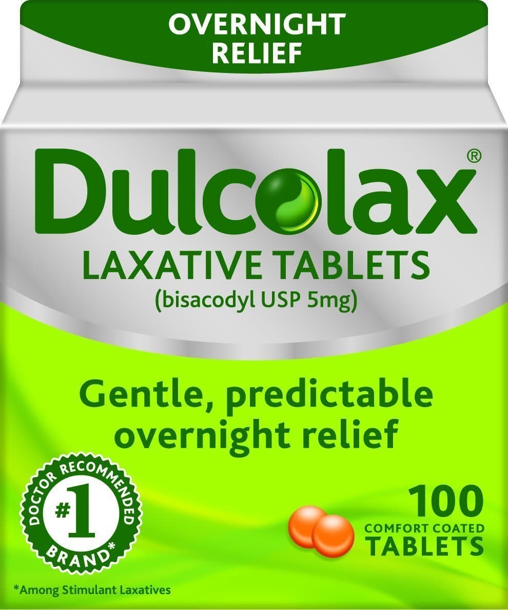 Dulcolax 5 mg Laxative Tablets for Constipation â 100 each â E