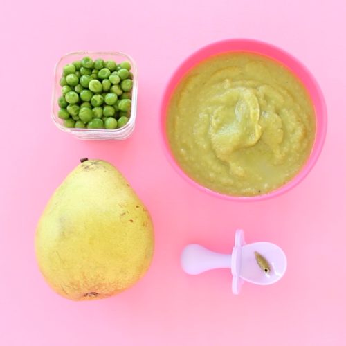 Easy Cardamom Pear Peas Meal baby constipation
