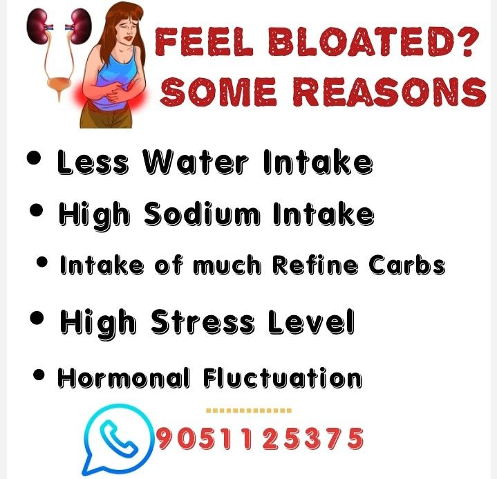 Feel bloated why?