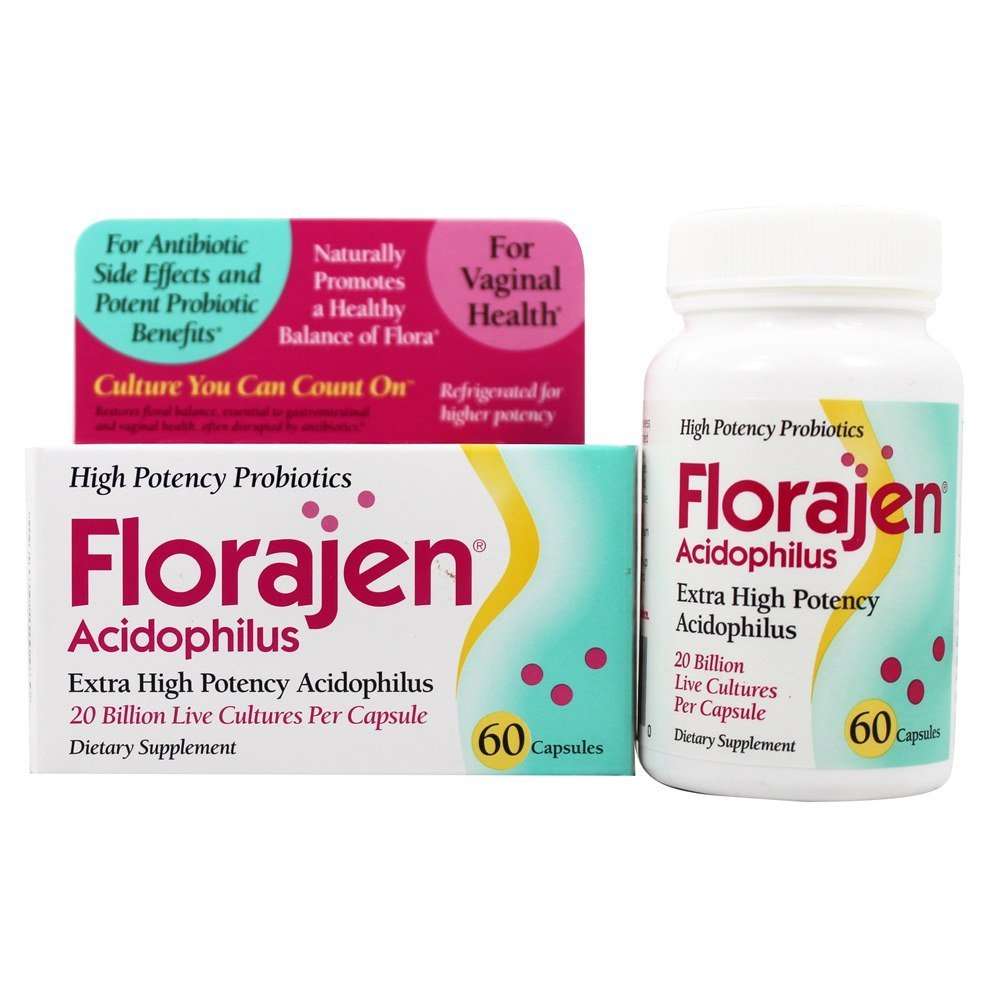 Florajen Florajen Acidophilus Probiotic Capsules, 60 caps ...