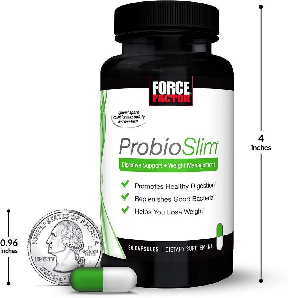Force Factor ProbioSlim Probiotics + Weight Loss Supplement, Burn Fat ...