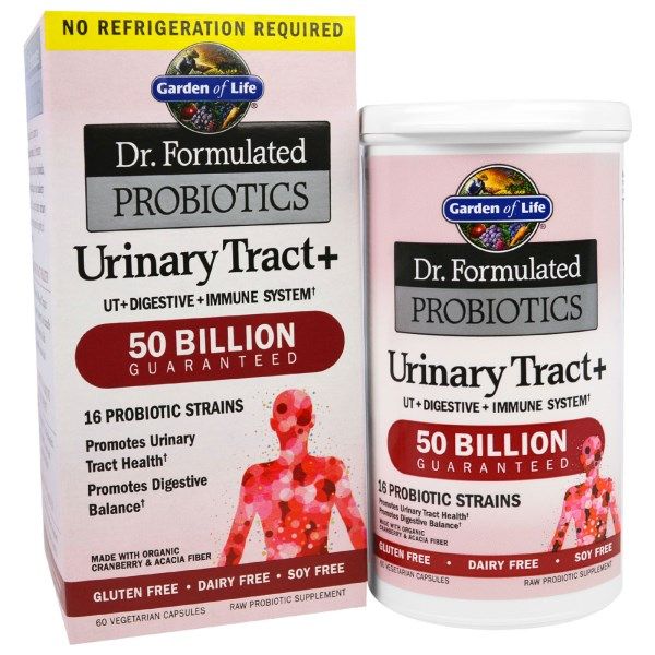 Garden of Life, Dr. Formulated Probiotics, Urinary Tract+, 60 ...