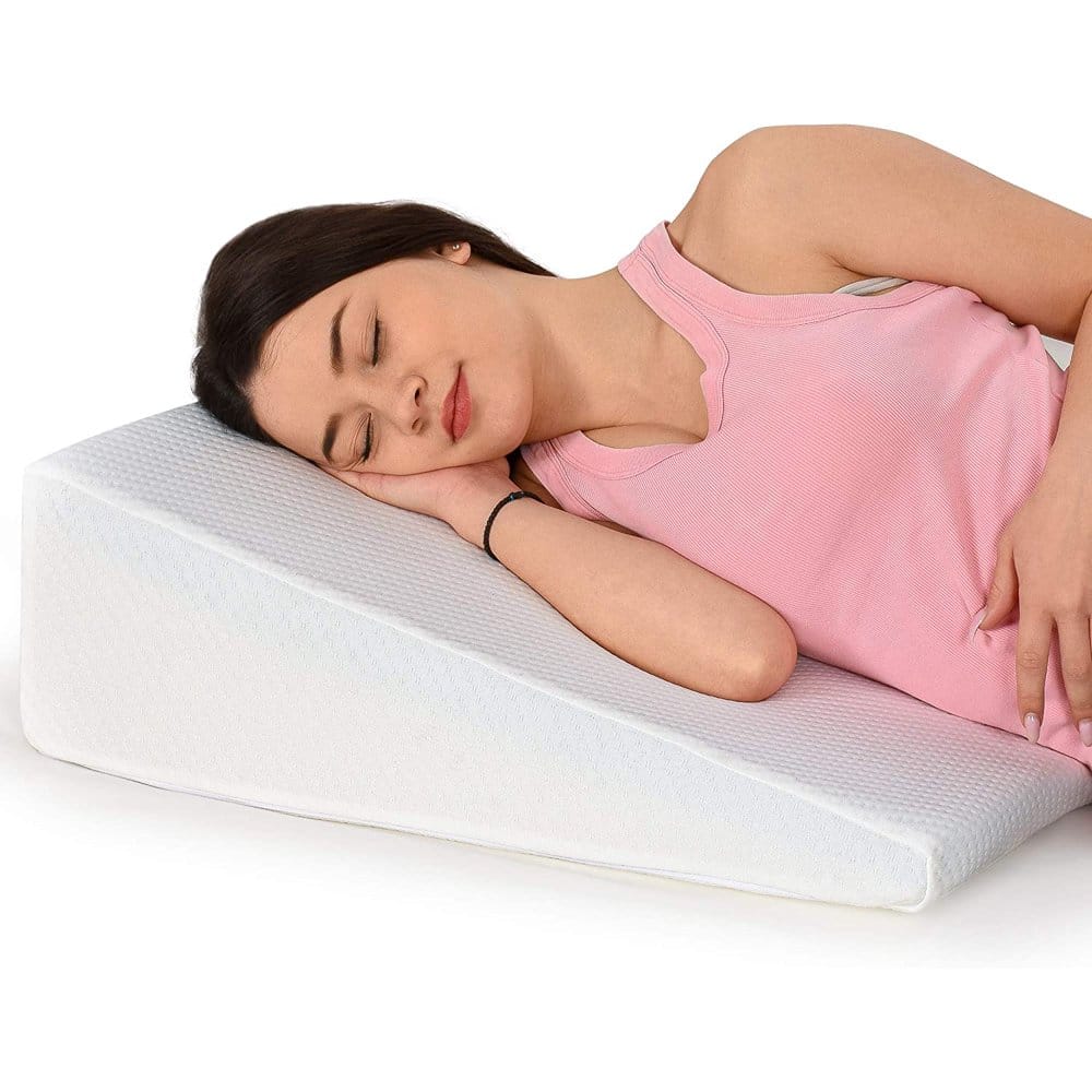 Healthex Bed Wedge Pillow Cooling Gel Memory Foam Top