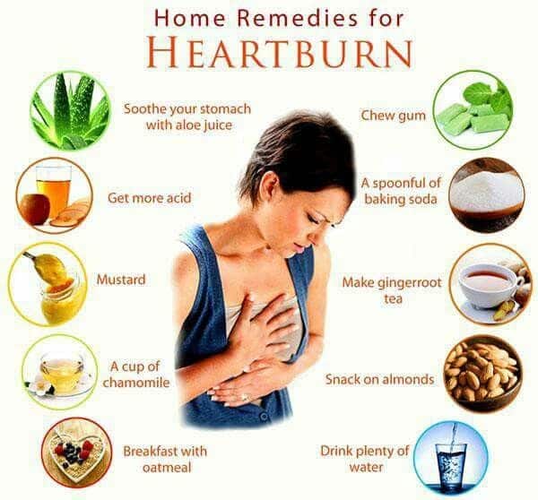 Home remedies for heart burn