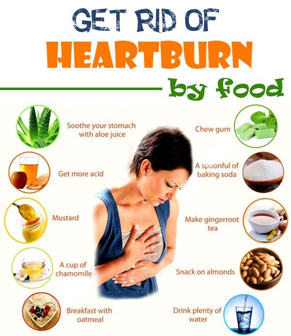 How to get rid of heartburn quickly