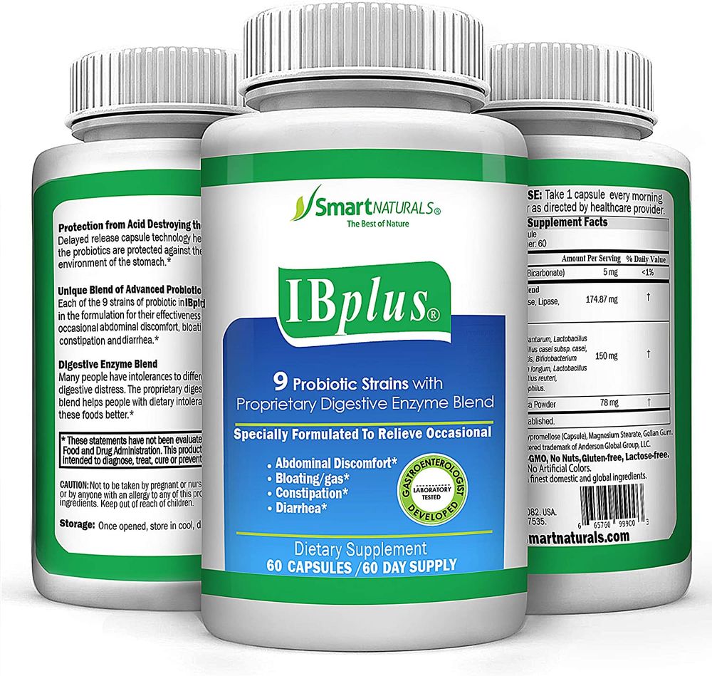 IBplus® Probiotic and Digestive Enzyme Blend, 60 Count