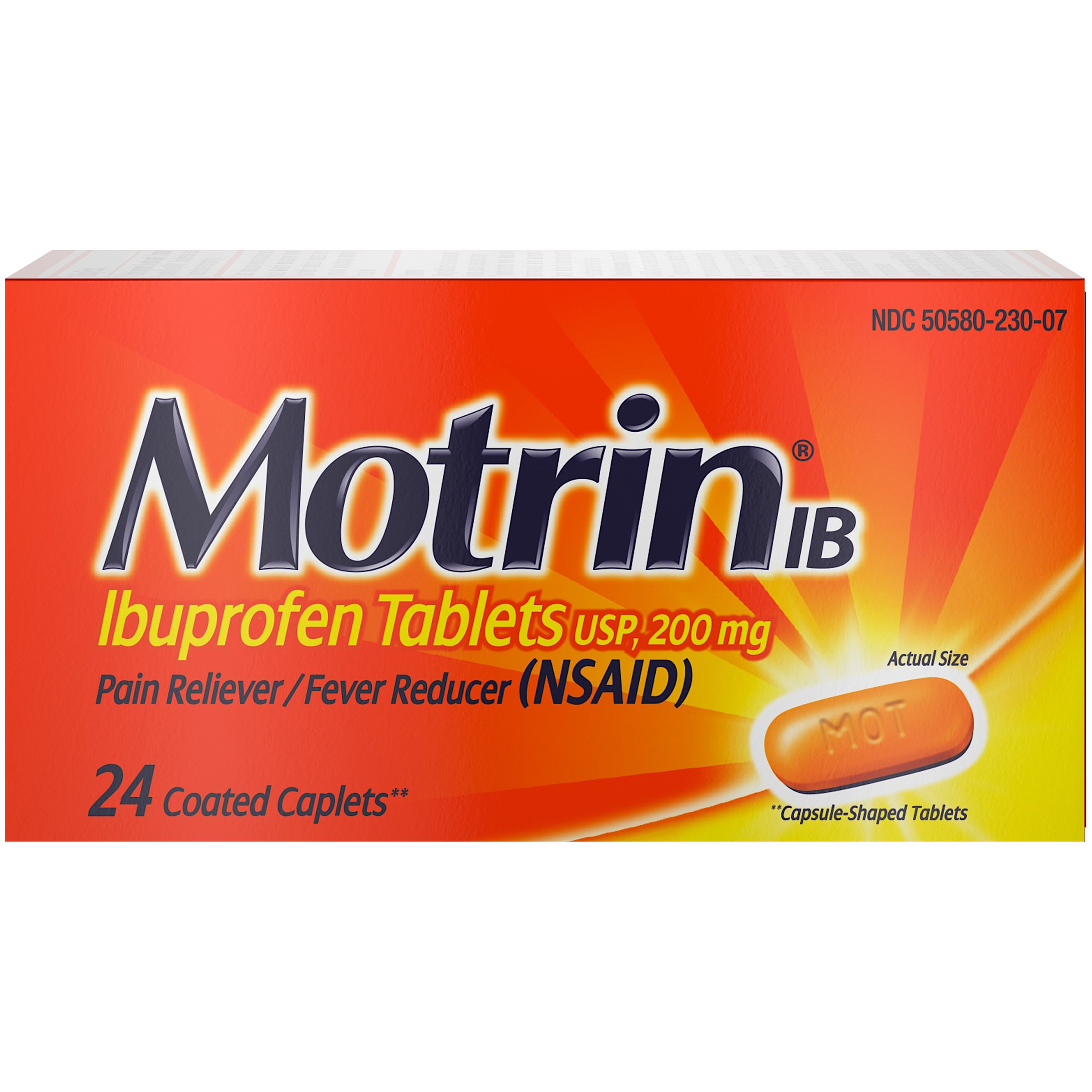 Motrin IB, Ibuprofen, Relief from Minor Aches and Pains ...