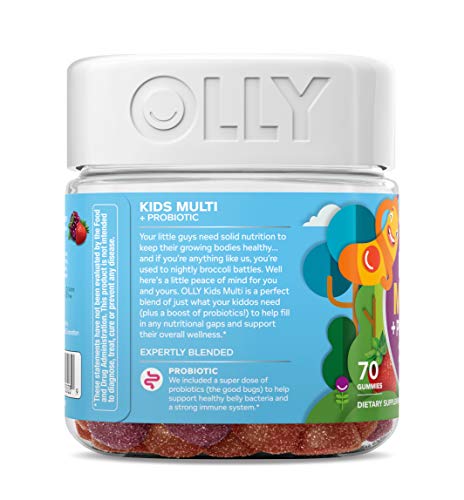 OLLY Kids Multi + Probiotic Gummy Multivitamin, 35 Day ...