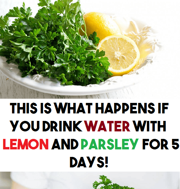 Parsley Lemon Water For Weight Loss