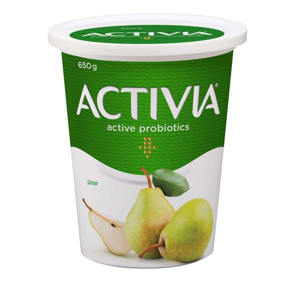 Pear probiotic yogurt Activia 650 g delivery