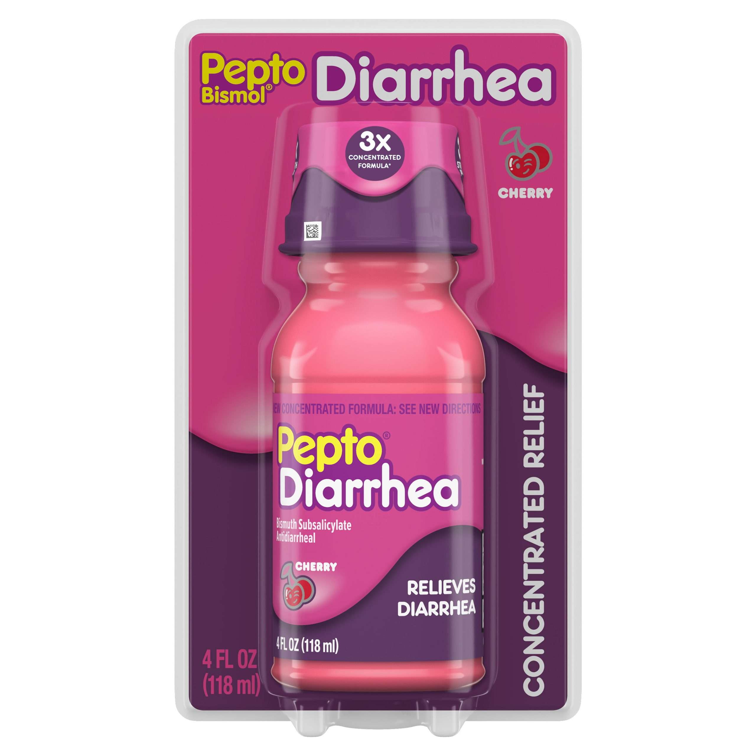 Pepto Bismol Diarrhea Liquid, Anti Diarrhea Medicine for Fast and ...