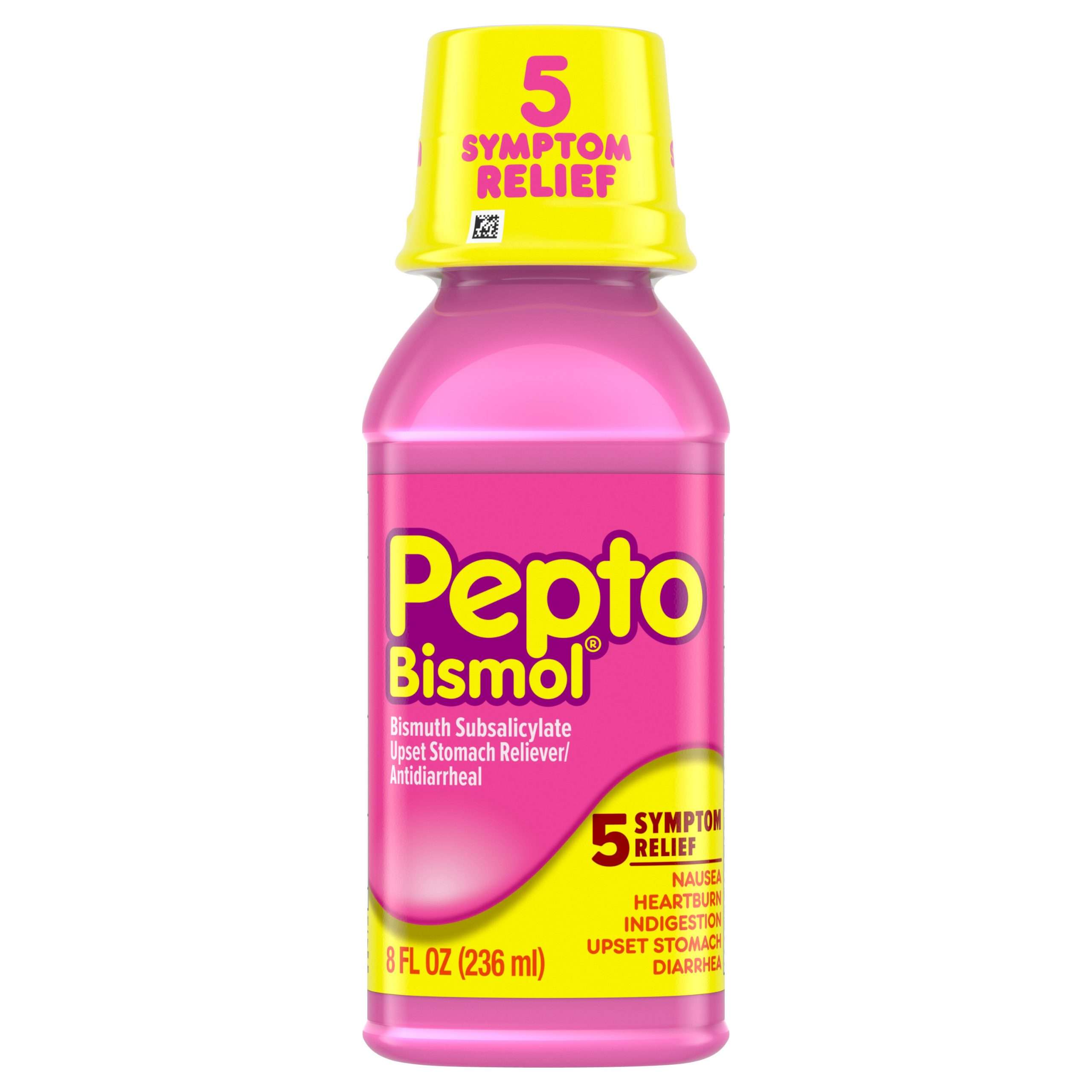 Pepto Bismol Liquid for Nausea, Heartburn, Indigestion, Upset Stomach ...
