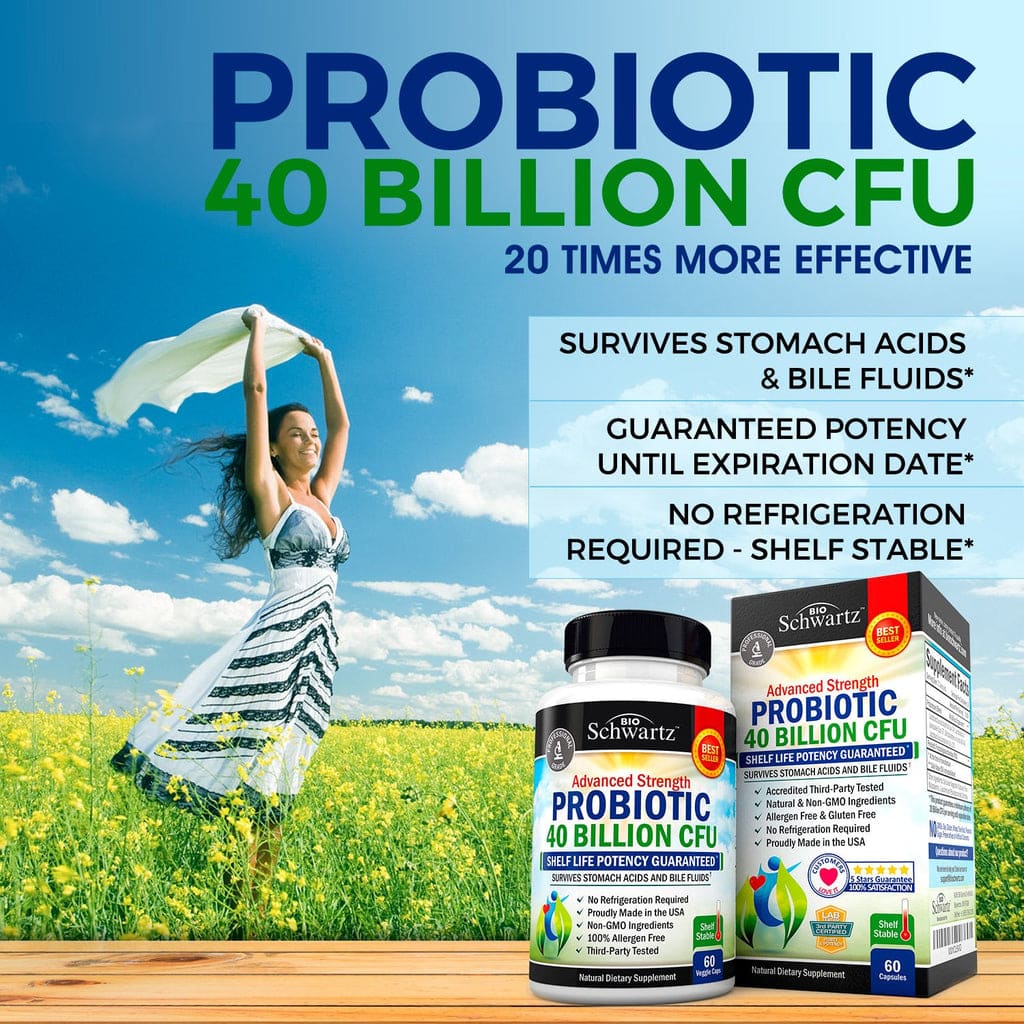 Probiotic 40 Billion CFU. Guaranteed Potency until Expiration  The ...