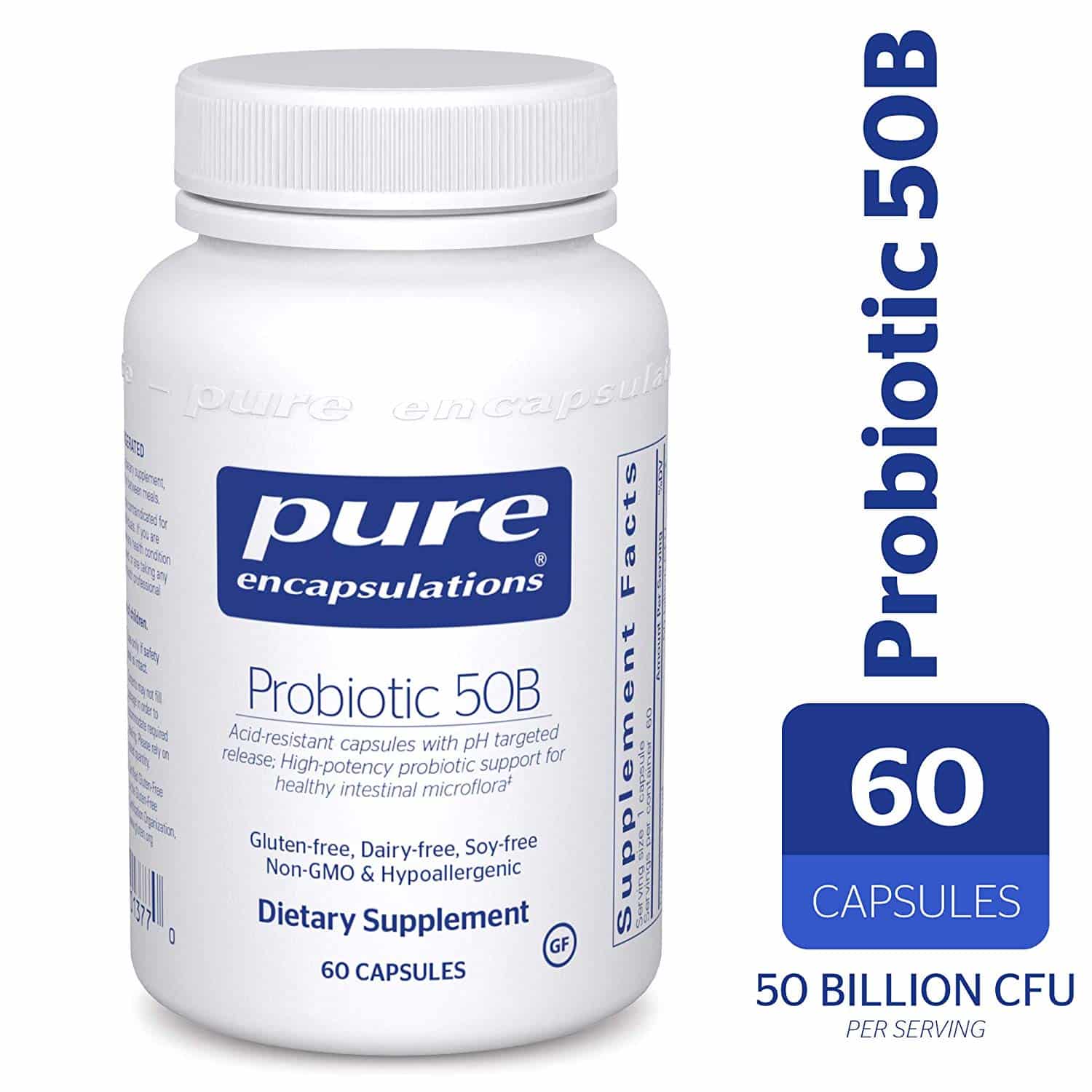 Probiotic 50 Billion (Soy &  Dairy Free) 60 Capsules (Refrigerated ...