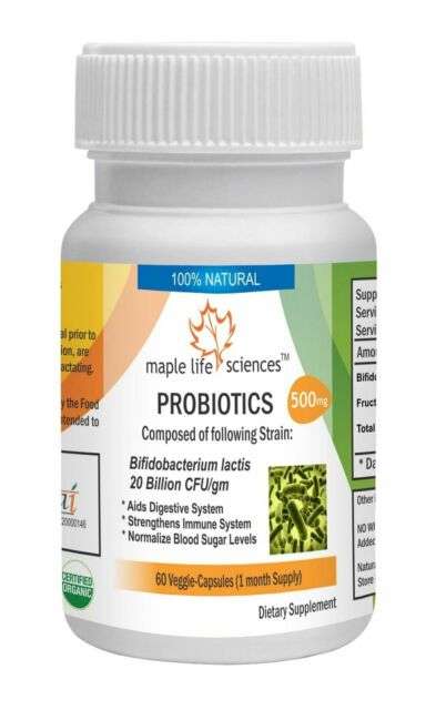 Probiotic blend of Bifidobacterium lactis 20 Billion CFU ...