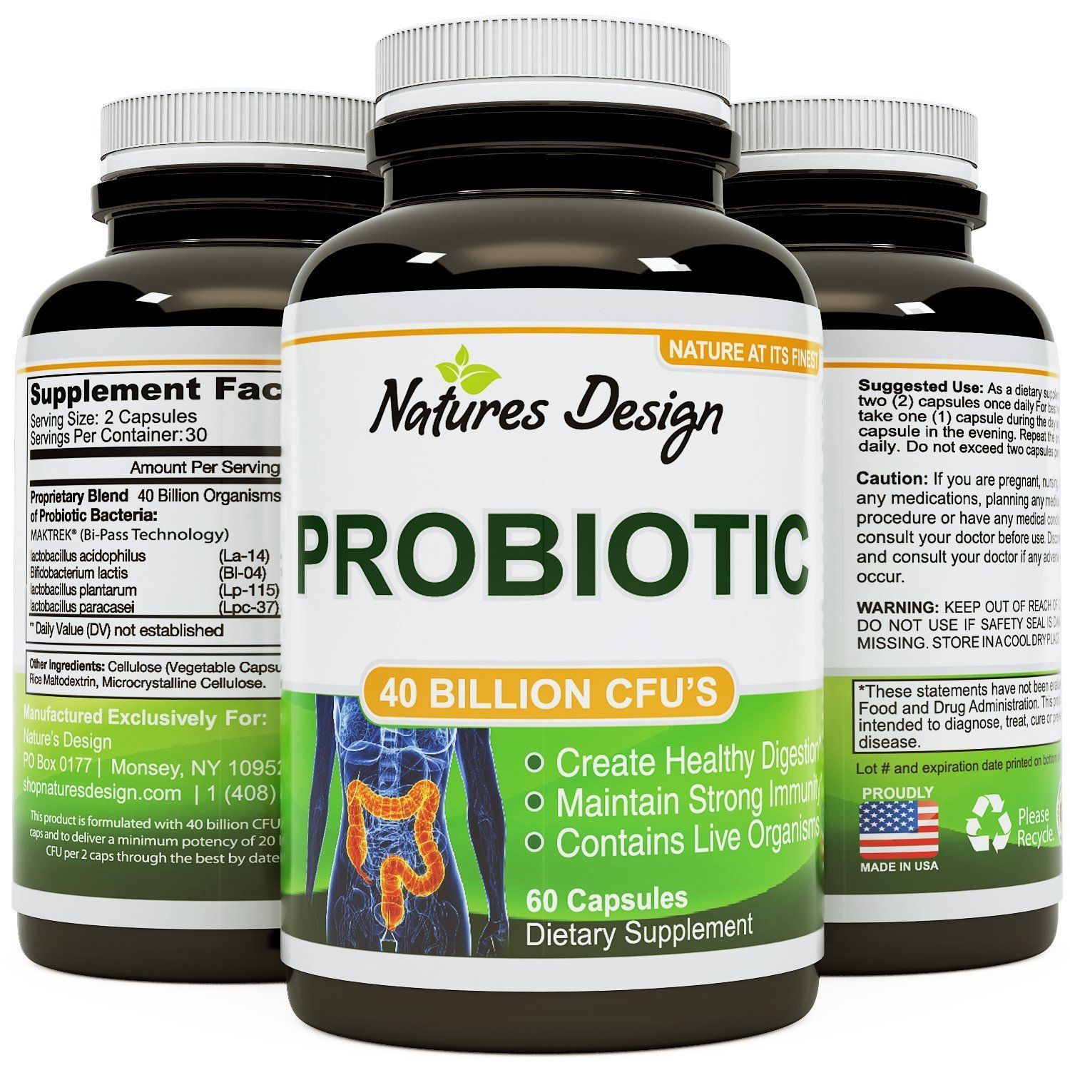 Pure Probiotics Formula with Extra Strength for Men