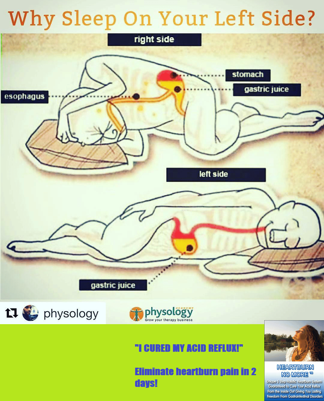 #Repost @physology (@get_repost) The position you choose to #sleep can ...
