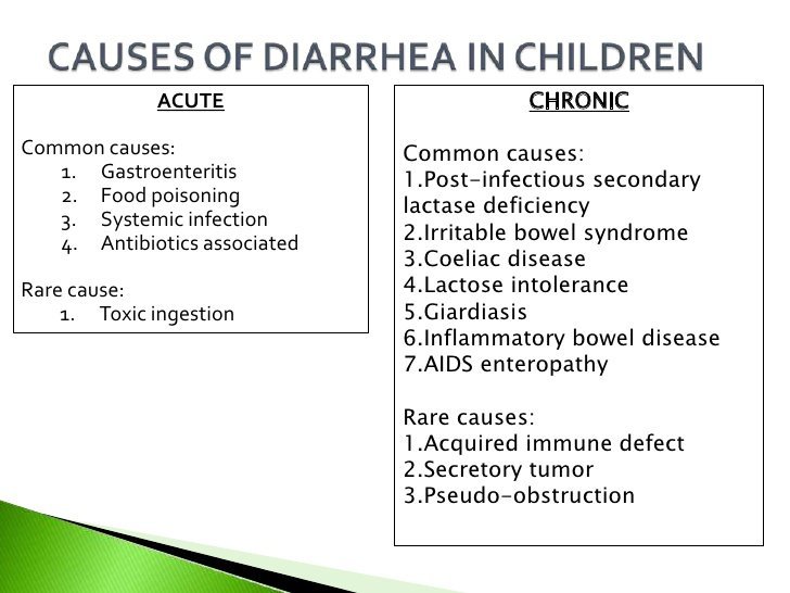 Toddler Diarrhea