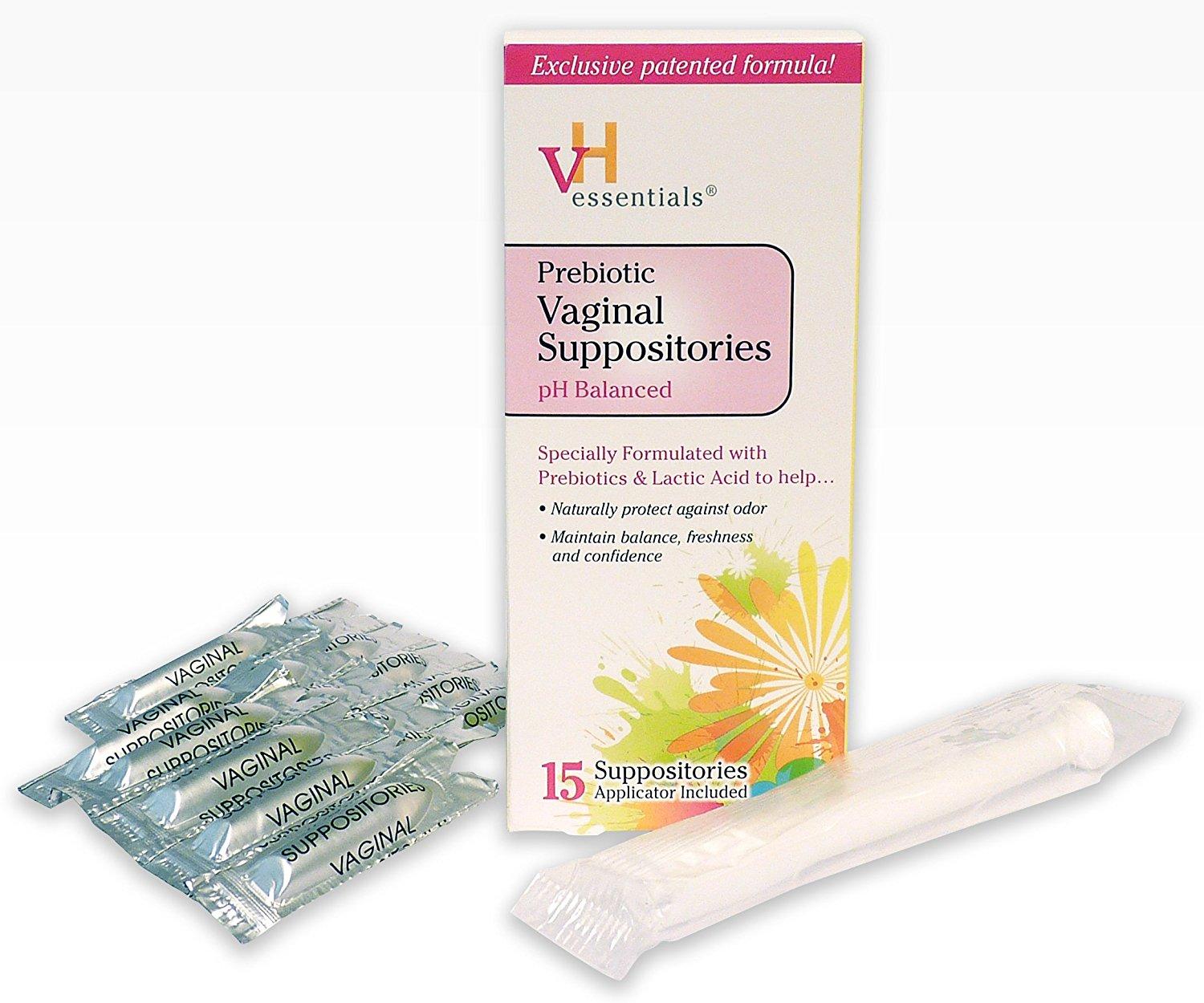 VH Essentials Prebiotic Vaginal Suppositories, 15 Count: Amazon.ca ...