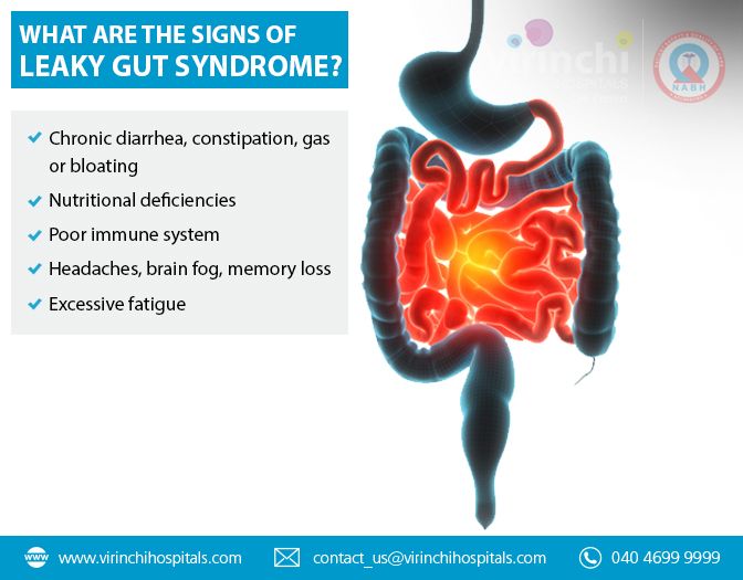 What are the signs of leaky gut syndrome