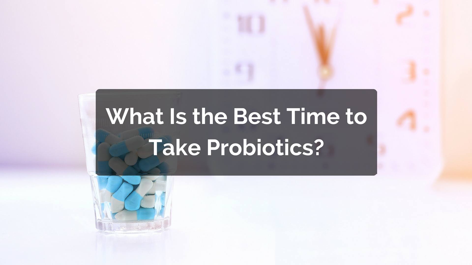 What is the Best Time to Take Probiotics?