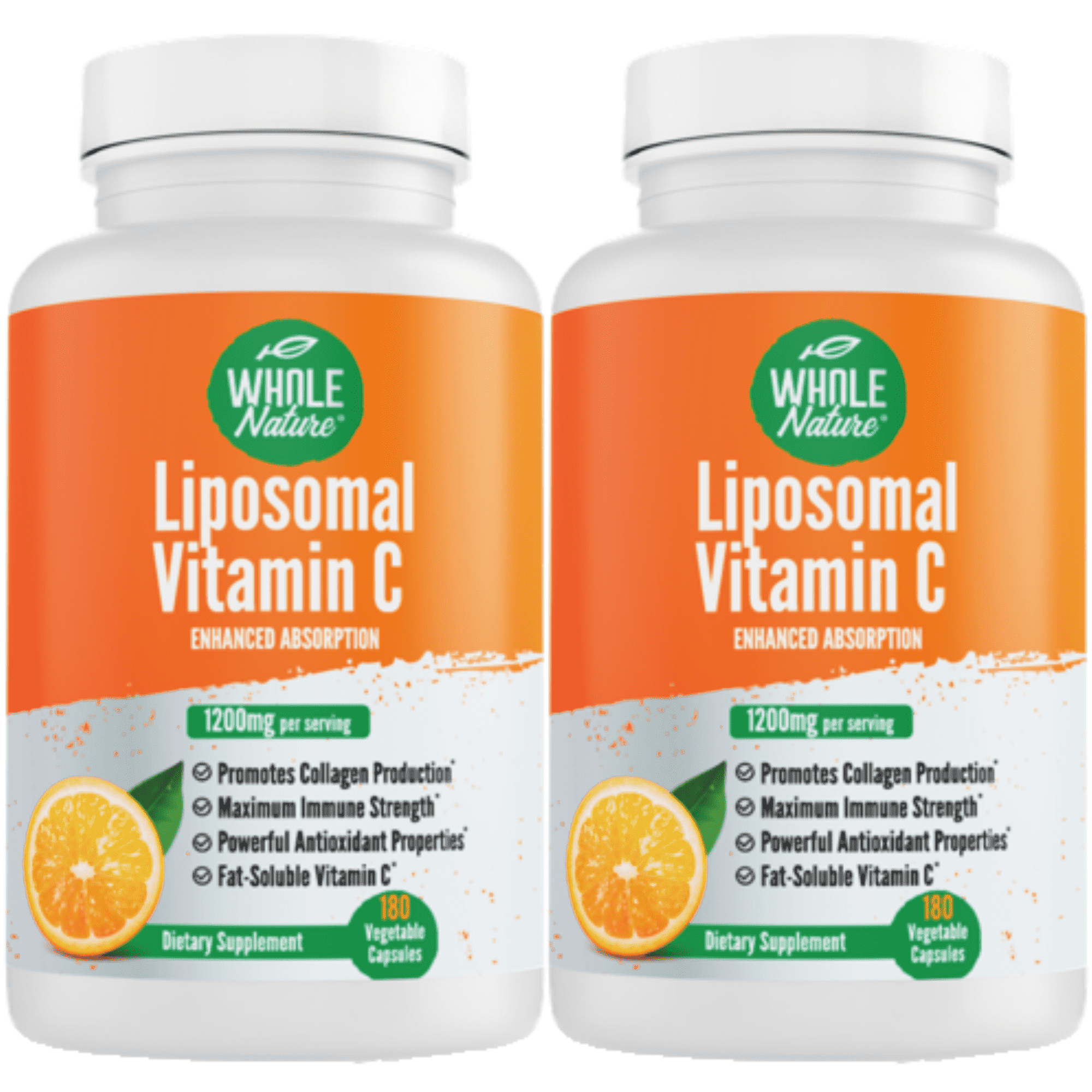 Whole Nature Liposomal Vitamin C 1200 mg  High Absorption, Maximum ...