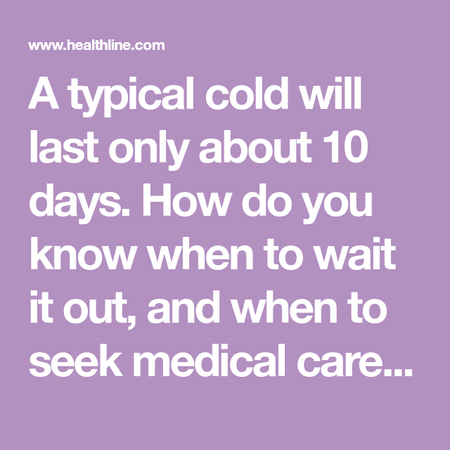Will This Cold Go Away On Its Own?